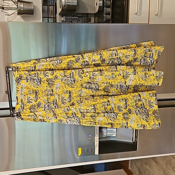 💕STAUD💕 Sea Skirt ~ Yellow Toile 4 NWOT - Picture 2 of 13